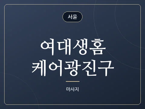 여대생홈케어광진구 · 서울