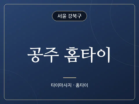 공주 홈타이 · 서울 강북구
