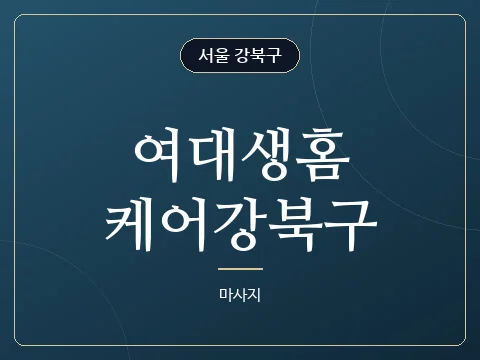여대생홈케어강북구 · 서울 강북구