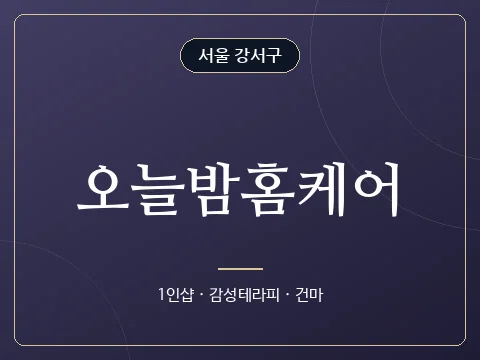 오늘밤홈케어 · 서울 강서구