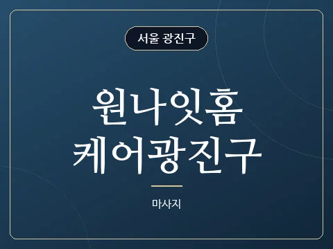 원나잇홈케어광진구 · 서울 광진구