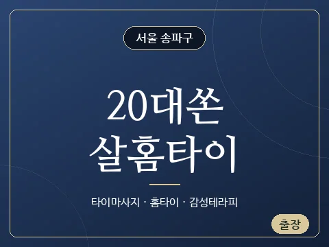 20대쏜살홈타이 · 서울 송파구