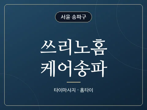 쓰리노홈케어송파 · 서울 송파구