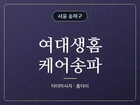 여대생홈케어송파 · 서울 송파구