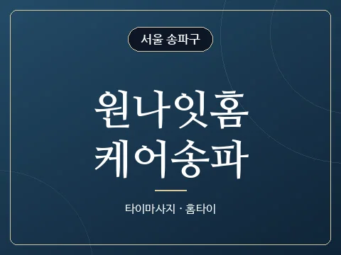 원나잇홈케어송파 · 서울 송파구