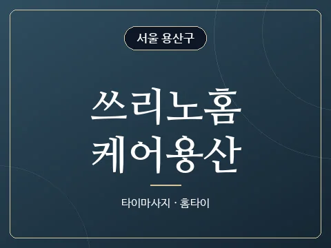 쓰리노홈케어용산 · 서울 용산구