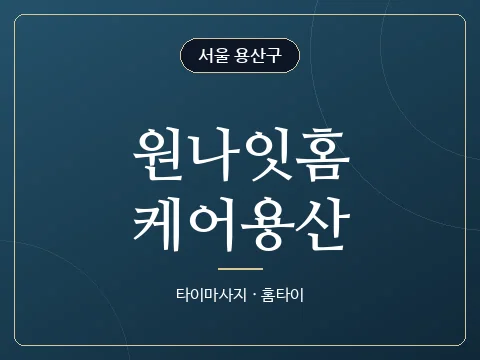 원나잇홈케어용산 · 서울 용산구